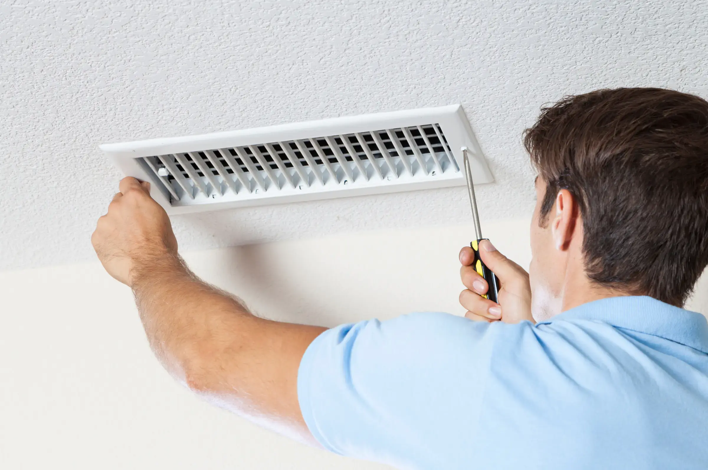 Dust and debris cleared from an air duct by Mansfield Services in Vermont