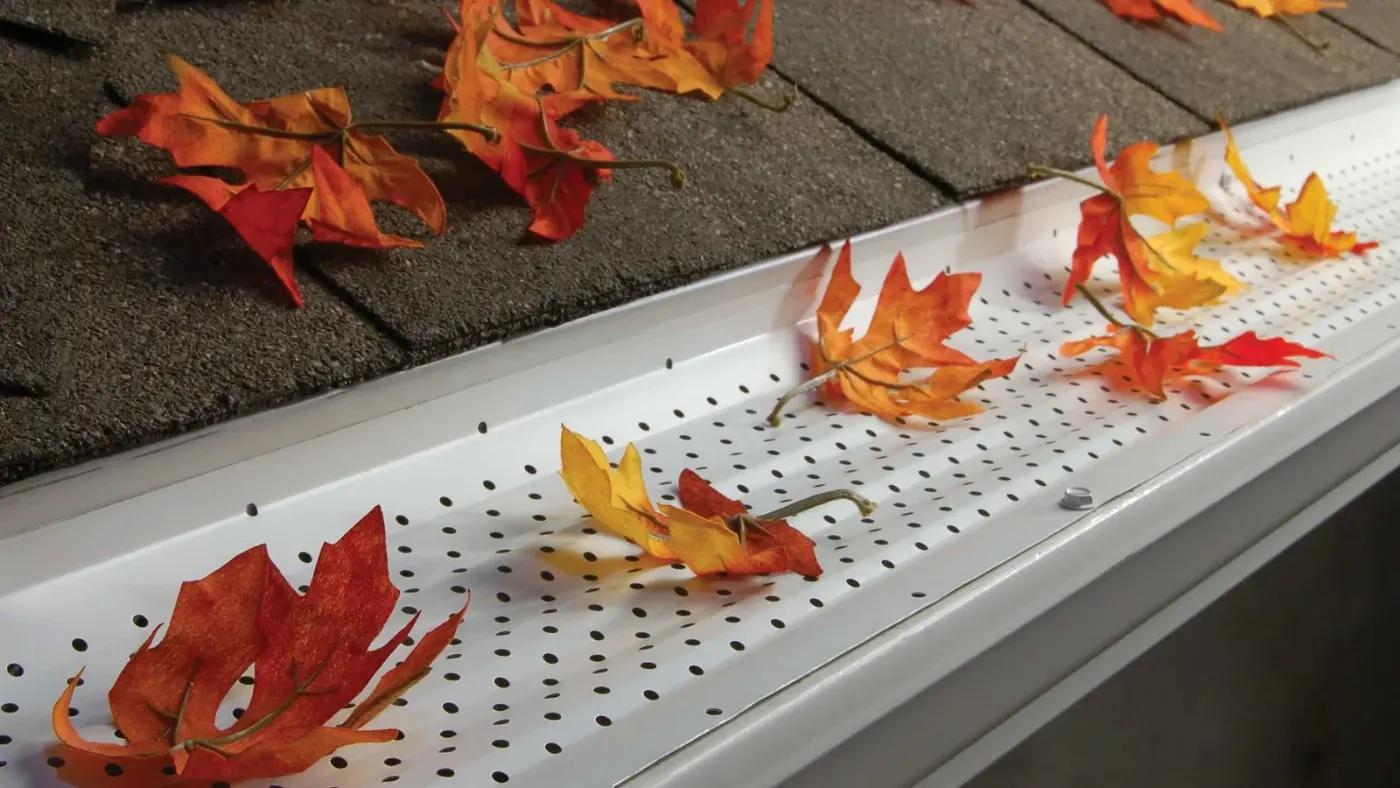 Mansfield Services gutter guard installation on a Vermont home
